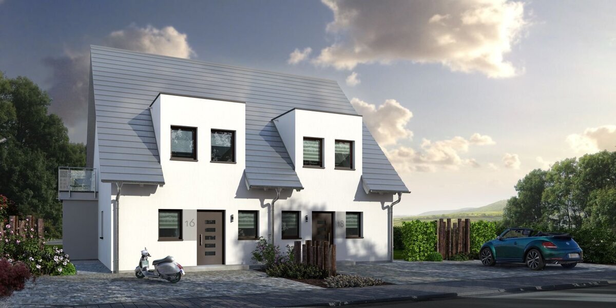 Individuell geplante Doppelhaushälfte in Mülheim an der Ruhr - Komfortables Wohnen auf 113 m² mit modernster Wärmepumpen-Technik - Doppelhaushälfte Mülheim an der Ruhr Rechtsruhr-Nord | Angebot:27346801