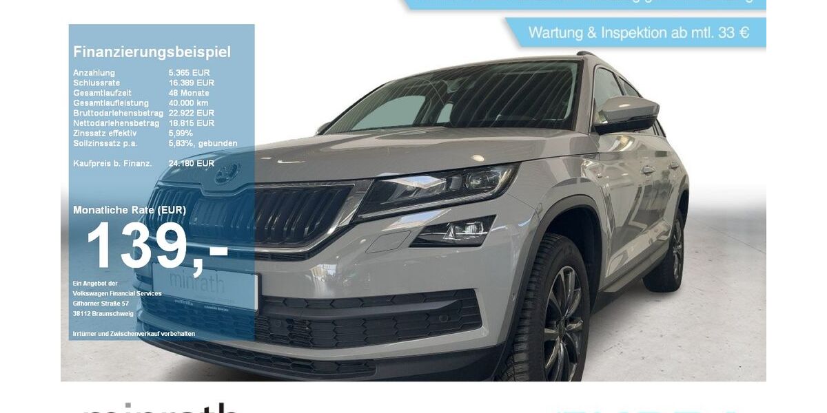 Skoda Kodiaq 132.761 km 23.680 &euro; Duisburg-Rheinhausen 47226