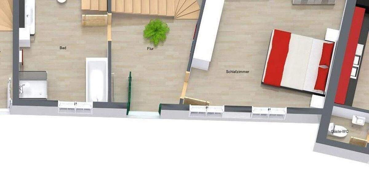 Reihenmittelhaus Krefeld Hüls - 2 Zimmer, 75 m&sup2;, 250.000&euro; | Angebot:25878466