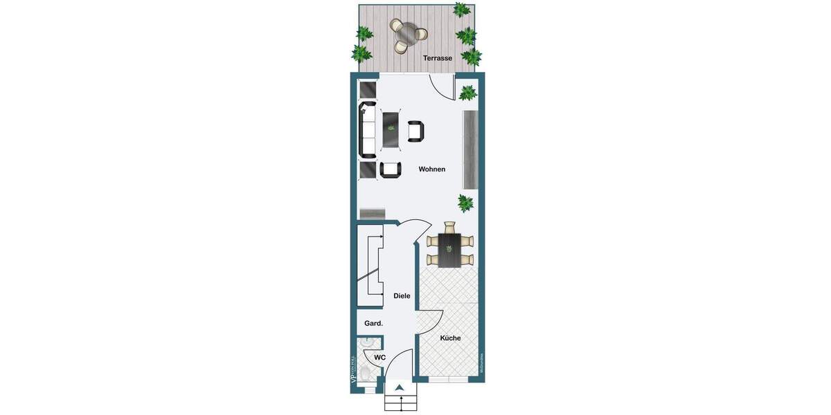 Reihenmittelhaus Düsseldorf Wittlaer - 4 Zimmer, 125 m&sup2;, 2.500&euro; | Angebot:25687751