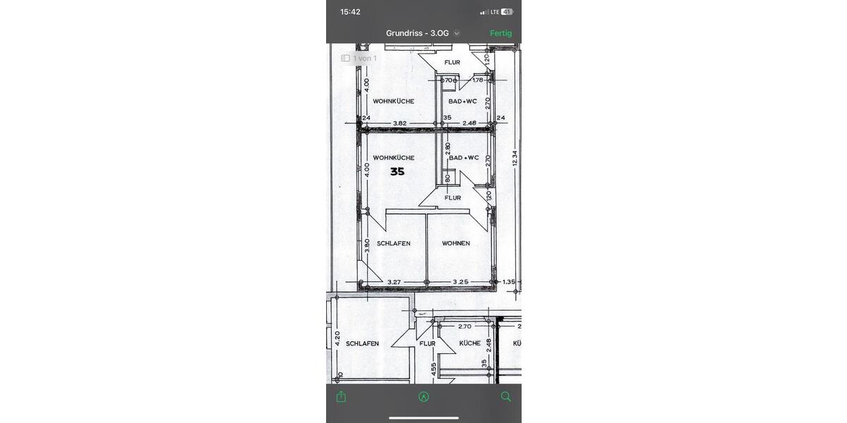 Etagenwohnung Mönchengladbach Nord - 2 Zimmer, 55 m&sup2;, 130.000&euro; | Angebot:25146587