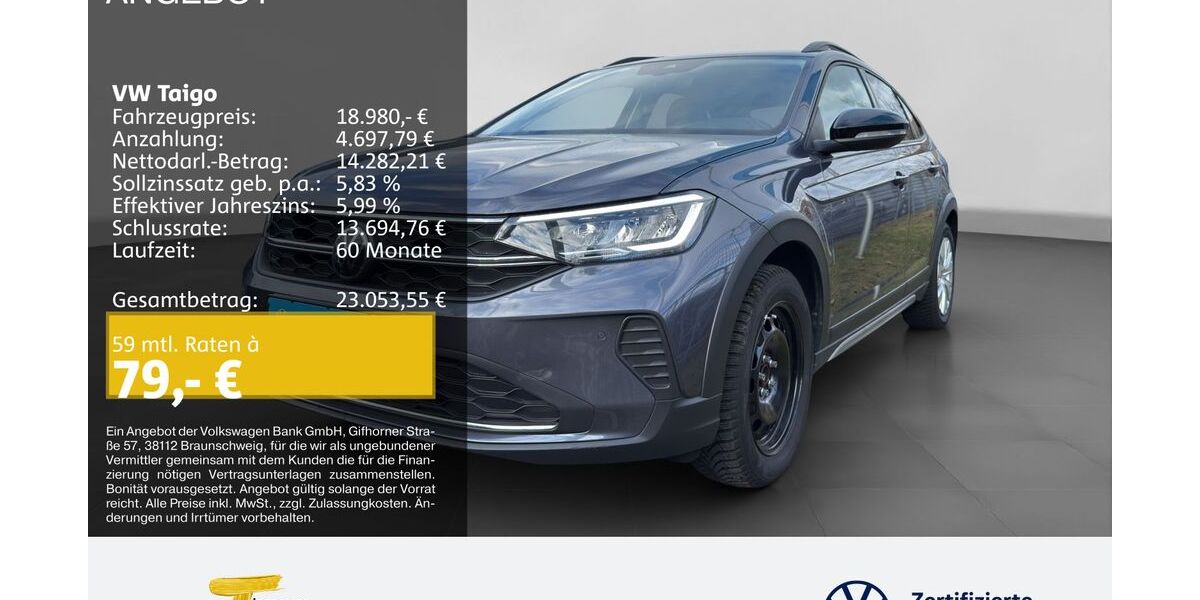 VW Taigo 8.558 km 18.780 &euro; Oberhausen 46047