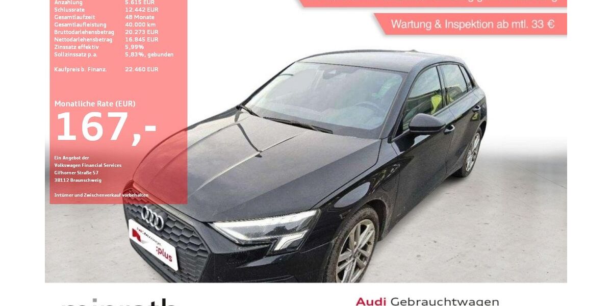 Audi A3 50.888 km 22.460 &euro; Moers-Hülsdonk 47441