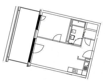Etagenwohnung Mönchengladbach Stadtmitte - 2 Zimmer, 53 m&sup2;, 714&euro; | Angebot:26094016