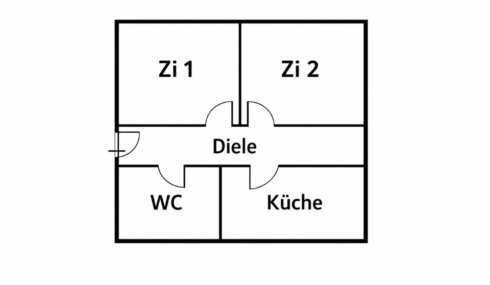 Etagenwohnung Mönchengladbach Süd - 2 Zimmer, 70 m&sup2;, 600&euro; | Angebot:24599530