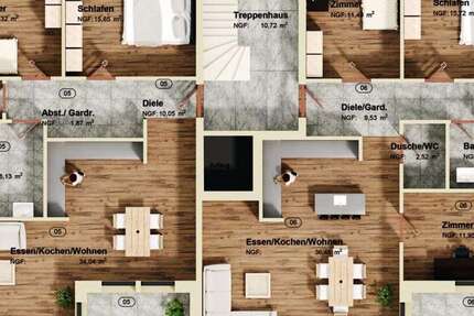 Wohnung Pulheim - 4 Zimmer, 98 m&sup2;, 609.000&euro; | Angebot:23872356