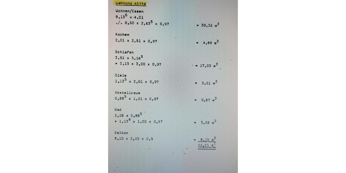 Etagenwohnung Moers Rheinkamp - 2 Zimmer, 67 m&sup2;, 605&euro; | Angebot:25764214