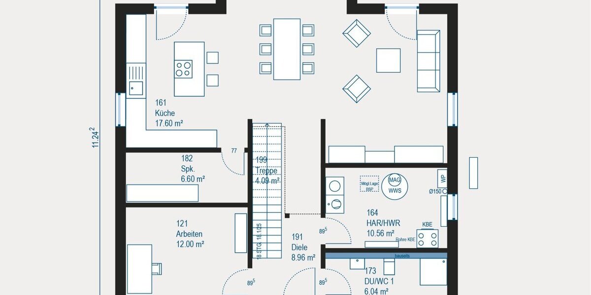 Modernes KfW55 Ausbauhaus in Mülheim - Individuell geplantes 5-Zimmer-Eigenheim mit flexiblen Dienstleistungspaketen - Einfamilienhaus Mülheim an der Ruhr Rechtsruhr-Nord | Angebot:27346859
