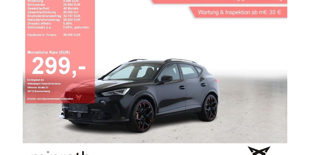 Cupra Formentor 44.274 km 38.620 &euro; Moers-Hülsdonk 47441