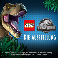 LEGO® Jurassic World: Die Ausstellung - FLEX Monatsticket Dezember 01.12.2026 OBEX | Oberhausen Expo