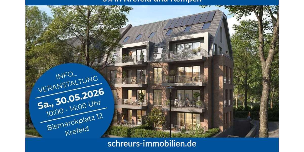 Etagenwohnung Krefeld / Cracau (Bismarckviertel) Cracau (Bismarckviertel) - 4 Zimmer, 153 m&sup2;, 918.434&euro; | Angebot:22892166