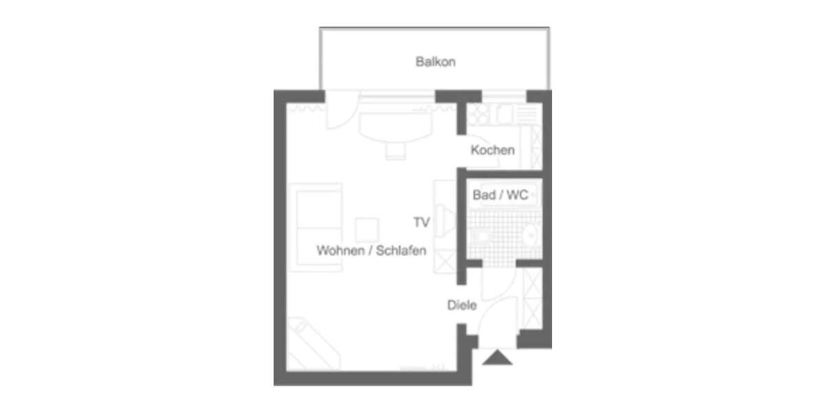 Zimmer Düsseldorf Düsseltal - 1 Zimmer, 1.150&euro; | Angebot:26702614