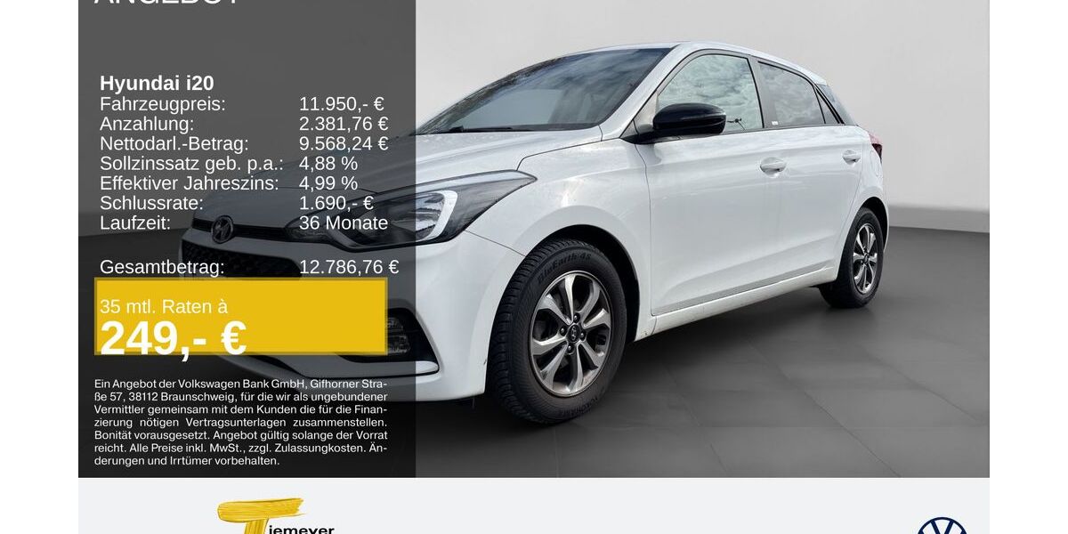 Hyundai i20 65.729 km 11.950 &euro; Duisburg 47059