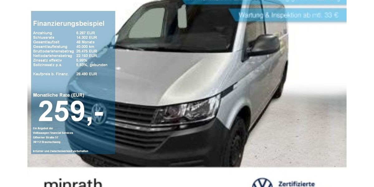 VW T6 Transporter 100.321 km 27.180 &euro; Duisburg-Rheinhausen 47226