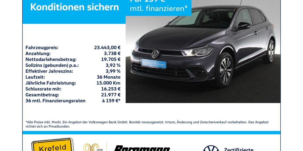VW Polo 13.077 km 23.443 &euro; Krefeld 47803