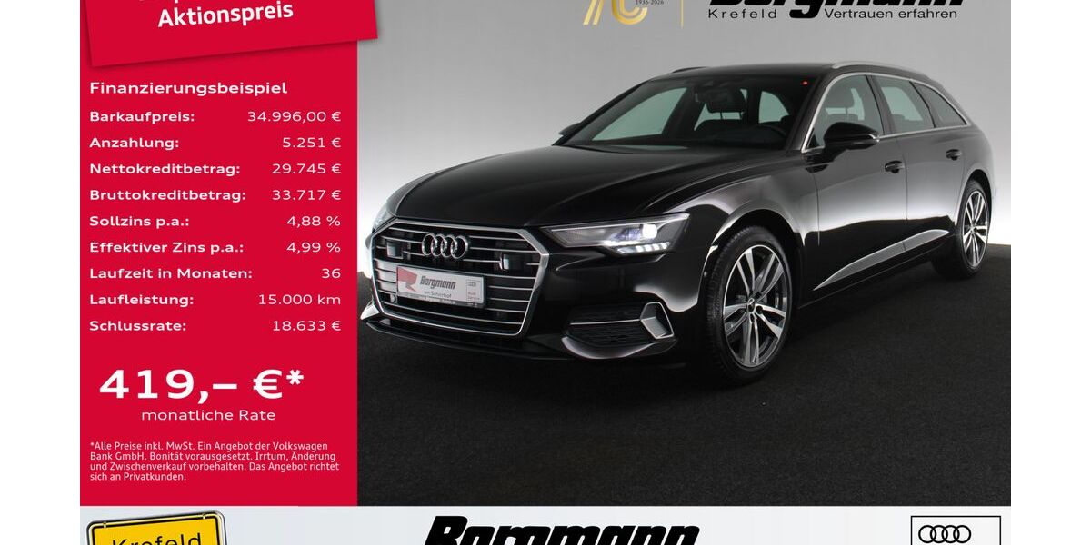 Audi A6 36.100 km 34.996 &euro; Krefeld 47803