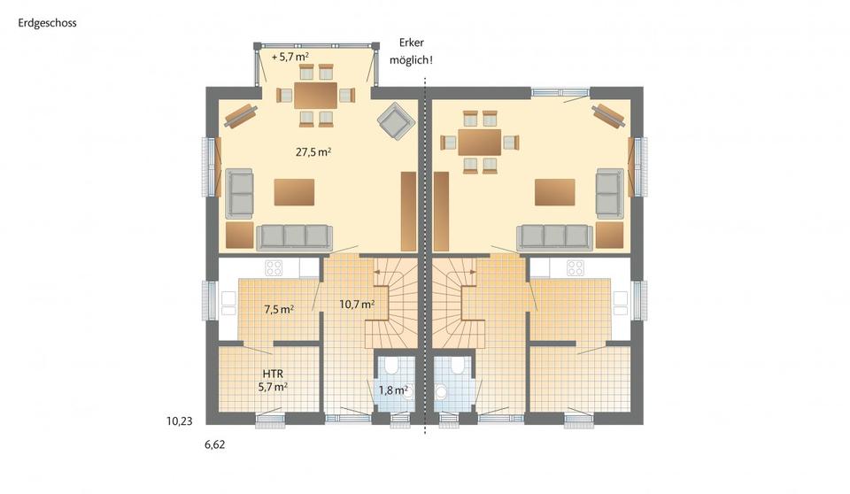 Doppelhaushälfte Leichlingen (Rheinland) - 4 Zimmer, 120 m&sup2;, 2.388&euro; | Angebot:23806567