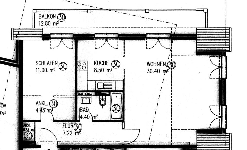 Dachgeschoßwohnung Meerbusch Kierst - 2 Zimmer, 73 m&sup2;, 1.150&euro; | Angebot:25943414