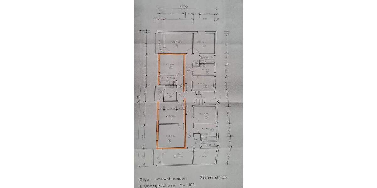Etagenwohnung Mönchengladbach Schrievers - 3 Zimmer, 63 m&sup2;, 119.000&euro; | Angebot:25684502