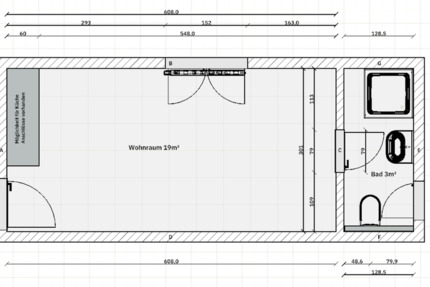 Wohnung Nettetal - 1 Zimmer, 22 m&sup2;, 170&euro; | Angebot:25837274