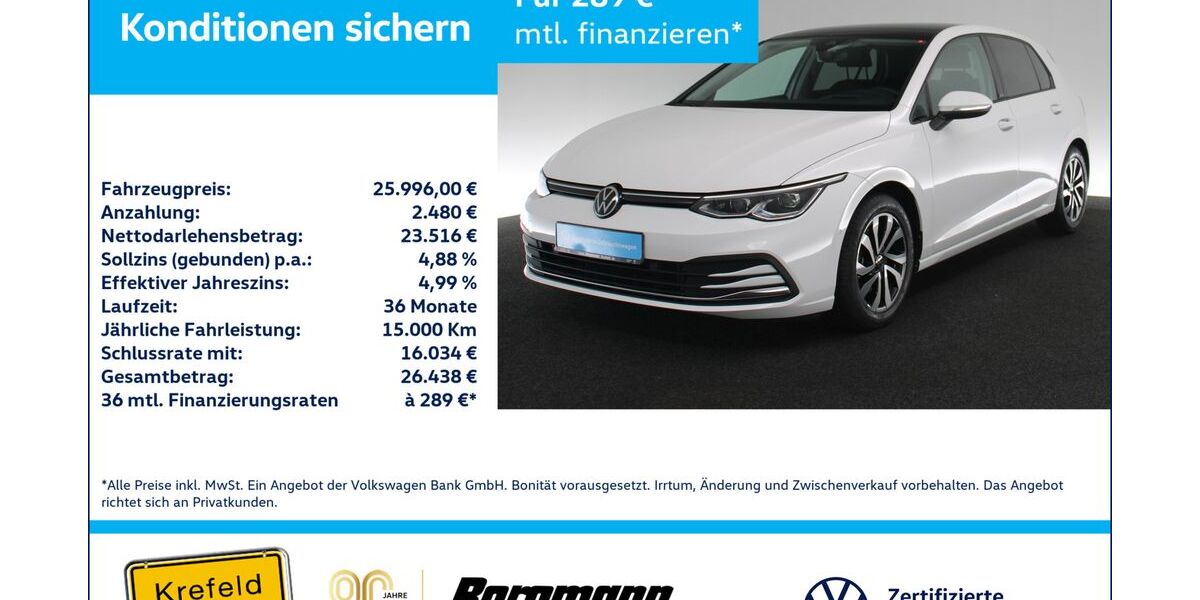VW Golf 40.501 km 25.996 &euro; Krefeld 47803