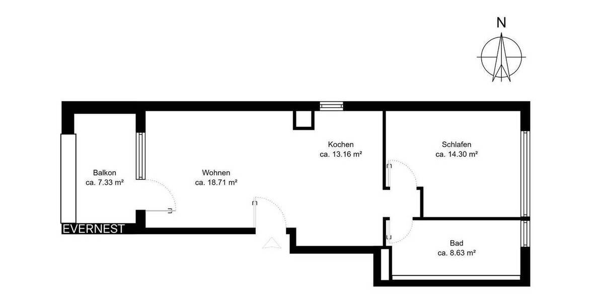 Etagenwohnung Düsseldorf Pempelfort - 2 Zimmer, 58 m&sup2;, 440.000&euro; | Angebot:25738429
