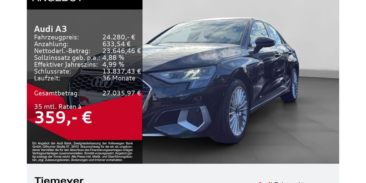 Audi A3 61.306 km 23.680 &euro; Oberhausen 46047