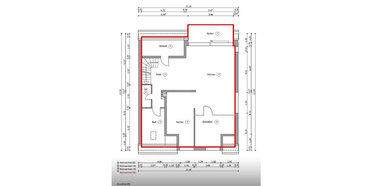Etagenwohnung Viersen Boisheim - 2 Zimmer, 106 m&sup2;, 990&euro; | Angebot:26609181