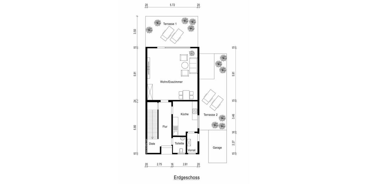 Doppelhaushälfte Grevenbroich Wevelinghoven - 3 Zimmer, 118 m&sup2;, 379.000&euro; | Angebot:26672405