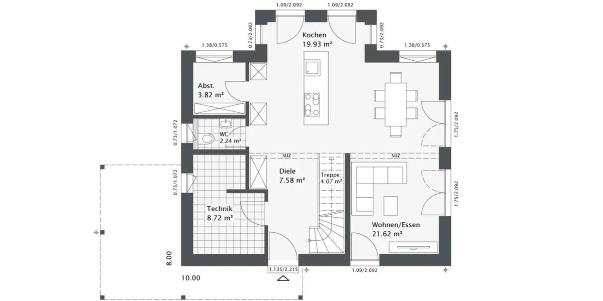 Einfamilienhaus Jüchen - 5 Zimmer, 134 m&sup2;, 692.900&euro; | Angebot:25734241