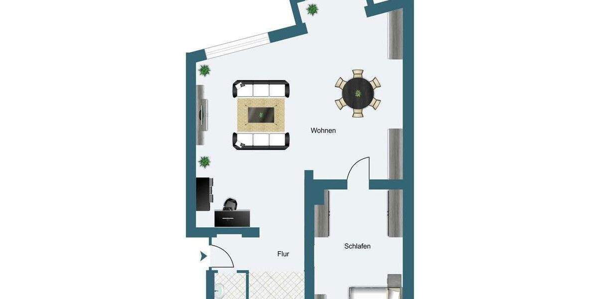 Etagenwohnung Düsseldorf Grafenberg - 2 Zimmer, 97 m&sup2;, 425.000&euro; | Angebot:25878996