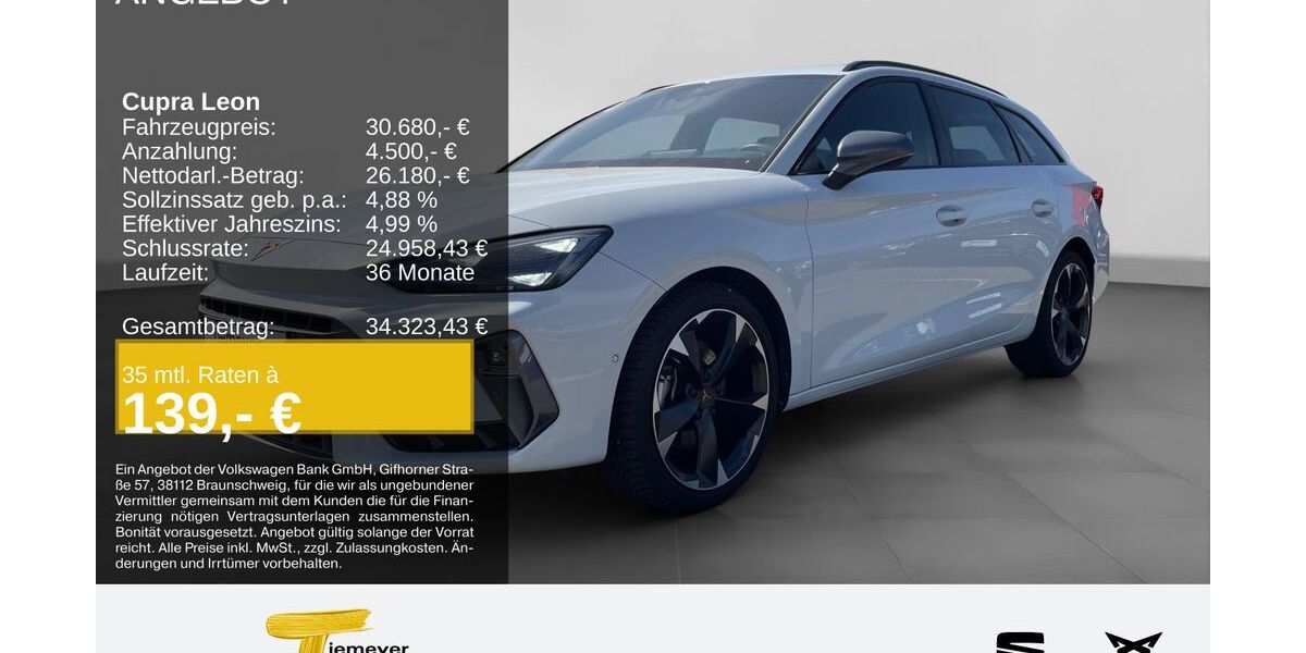 Cupra Leon 23.267 km 30.370 &euro; Duisburg 47059