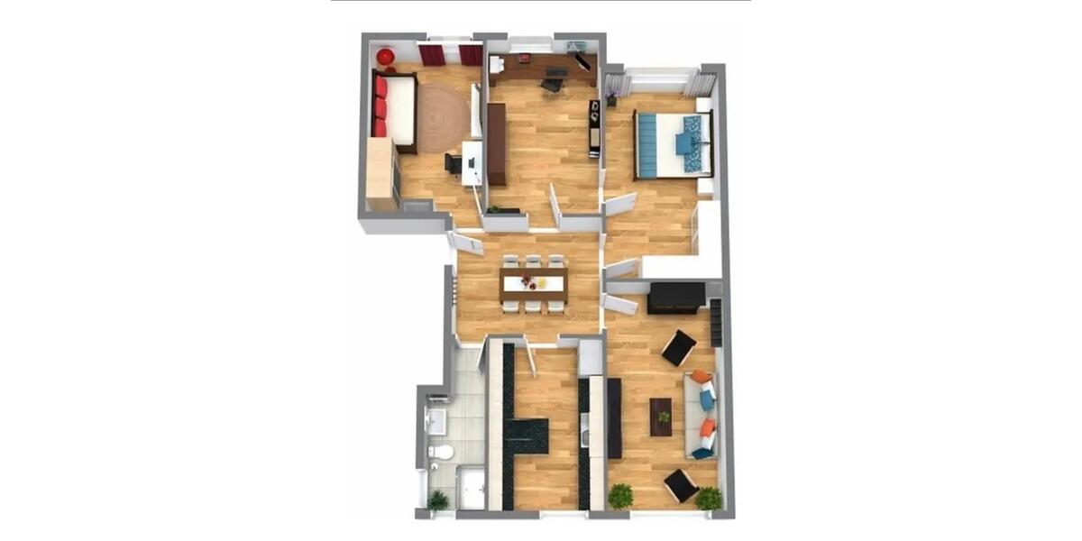 Etagenwohnung Mönchengladbach Süd - 4 Zimmer, 108 m&sup2;, 1.100&euro; | Angebot:26020386