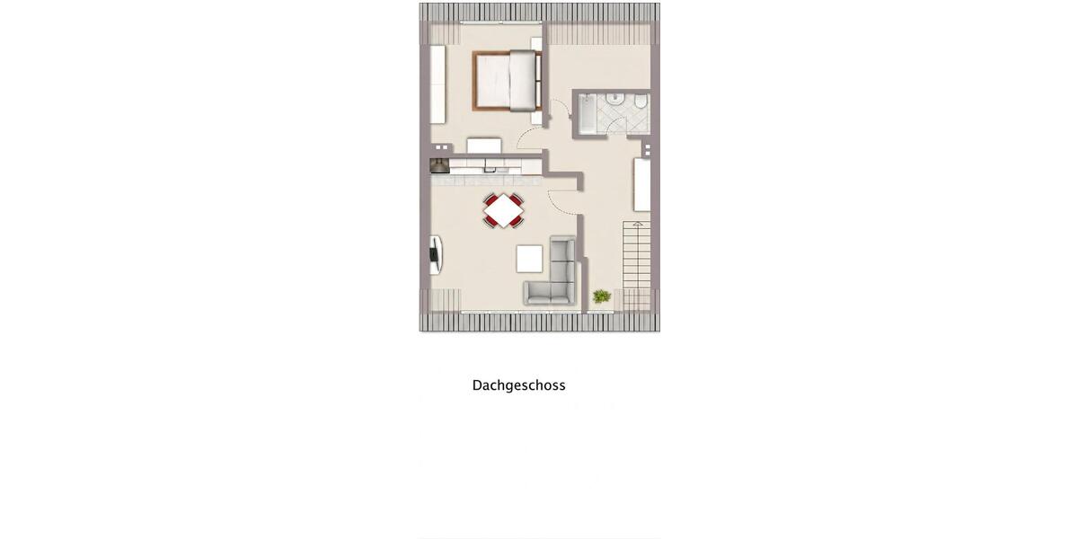Dachgeschoßwohnung Grevenbroich - 2 Zimmer, 44 m&sup2;, 470&euro; | Angebot:26652866