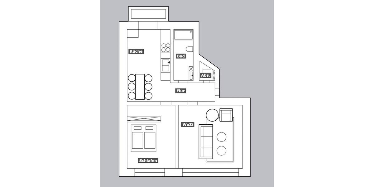 Etagenwohnung Düsseldorf Pempelfort - 3 Zimmer, 70 m&sup2;, 385.000&euro; | Angebot:26676589