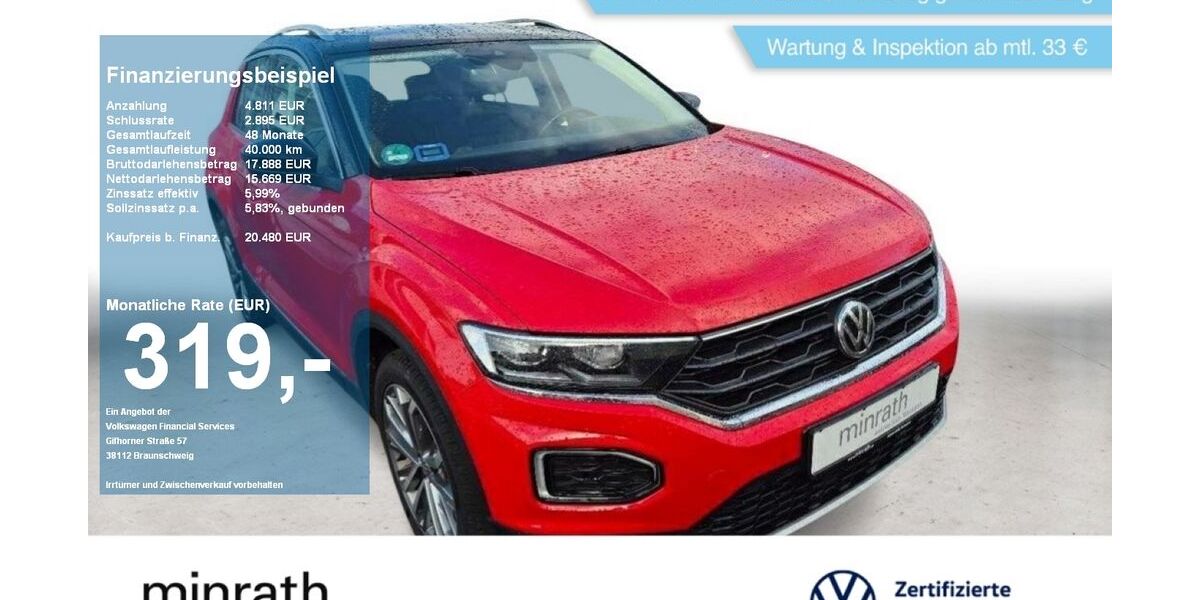VW T-Roc 50.615 km 19.980 &euro; Duisburg-Rheinhausen 47226