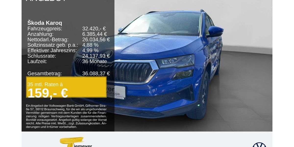 Skoda Karoq 7.610 km 31.930 &euro; Oberhausen 46047
