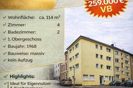 Wohnung Pulheim - 4 Zimmer, 114 m&sup2;, 259.000&euro; | Angebot:25943164