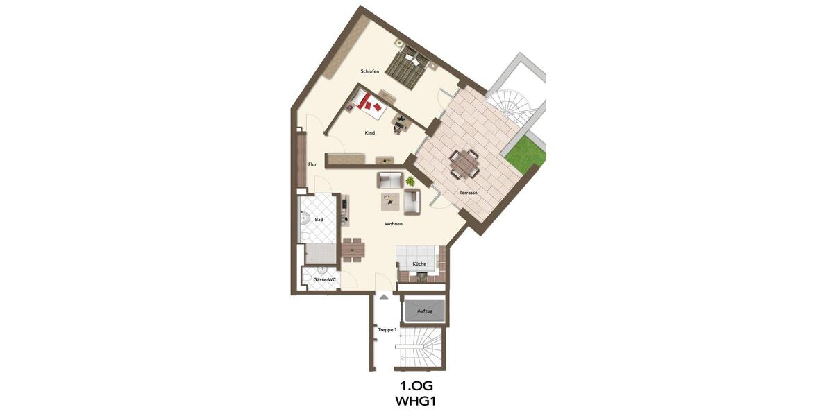 Etagenwohnung Düsseldorf Pempelfort - 3 Zimmer, 116 m&sup2;, 2.314&euro; | Angebot:23152003