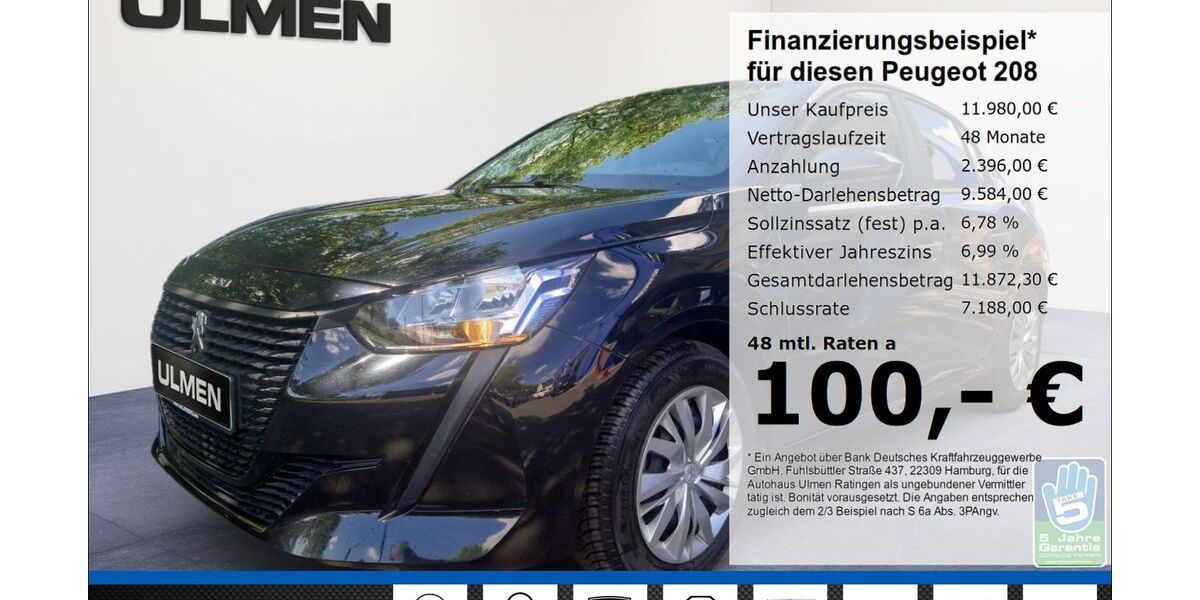 Peugeot 208 44.845 km 11.980 &euro; Ratingen 40880