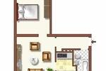 Etagenwohnung Duisburg Huckingen - 2 Zimmer, 41 m&sup2;, 409&euro; | Angebot:26661756
