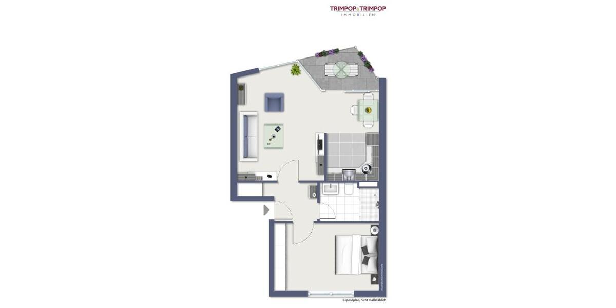 Etagenwohnung Krefeld - 2 Zimmer, 57 m&sup2;, 530&euro; | Angebot:26455646