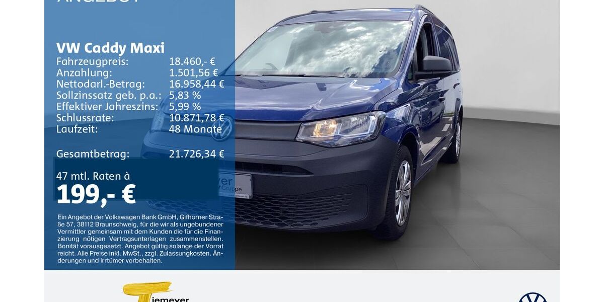 VW Caddy Maxi 32.286 km 17.880 &euro; Oberhausen 46047