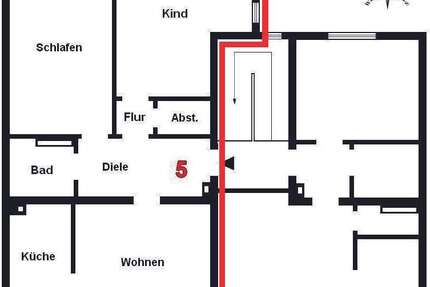 Wohnung Düsseldorf Rath - 3 Zimmer, 76 m&sup2;, 215.000&euro; | Angebot:24744539