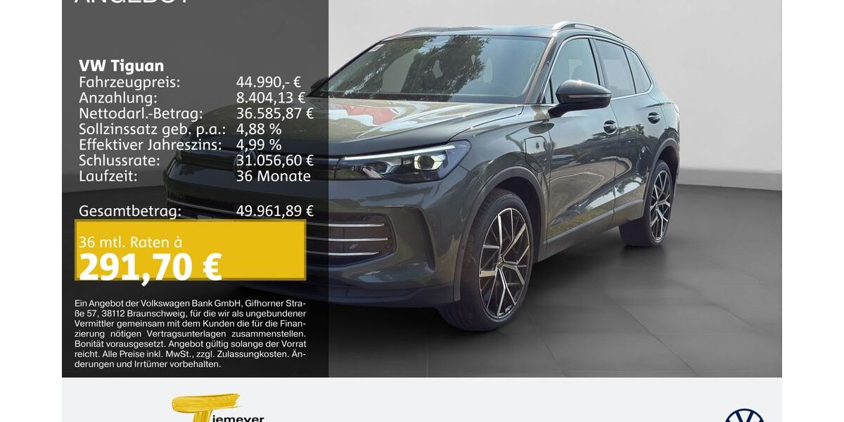 VW Tiguan 8.999 km 44.990 &euro; Oberhausen 46047