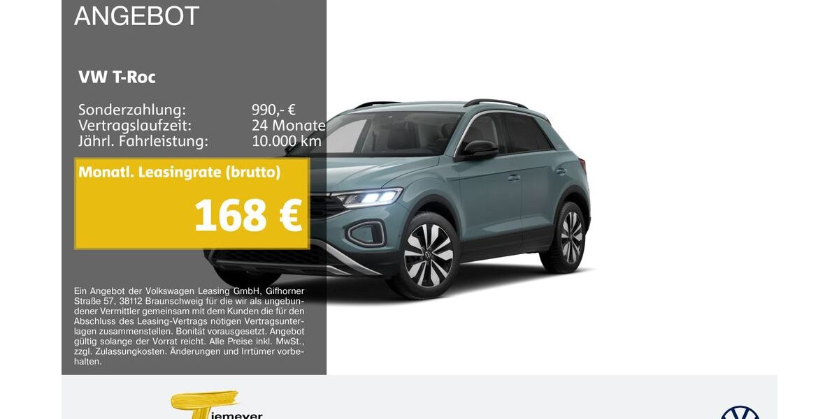 VW T-Roc 9.724 km 22.290 &euro; Duisburg 47059
