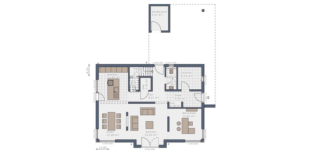 Einfamilienhaus Kaarst - 5 Zimmer, 170 m&sup2;, 3.720&euro; | Angebot:25719577