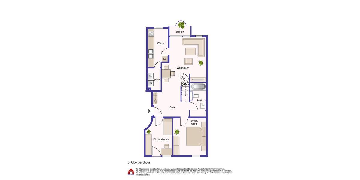 Etagenwohnung Grevenbroich Stadtmitte - 4 Zimmer, 124 m&sup2;, 399.000&euro; | Angebot:26474773