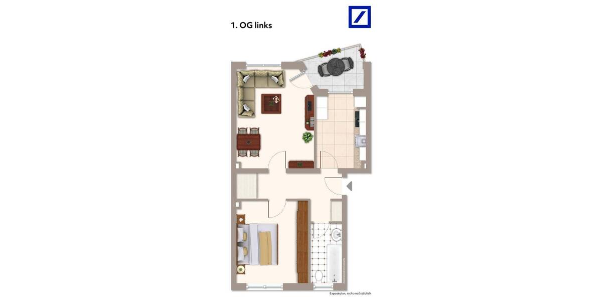 Etagenwohnung Neuss Furth-Süd - 2 Zimmer, 59 m&sup2;, 179.000&euro; | Angebot:26160785