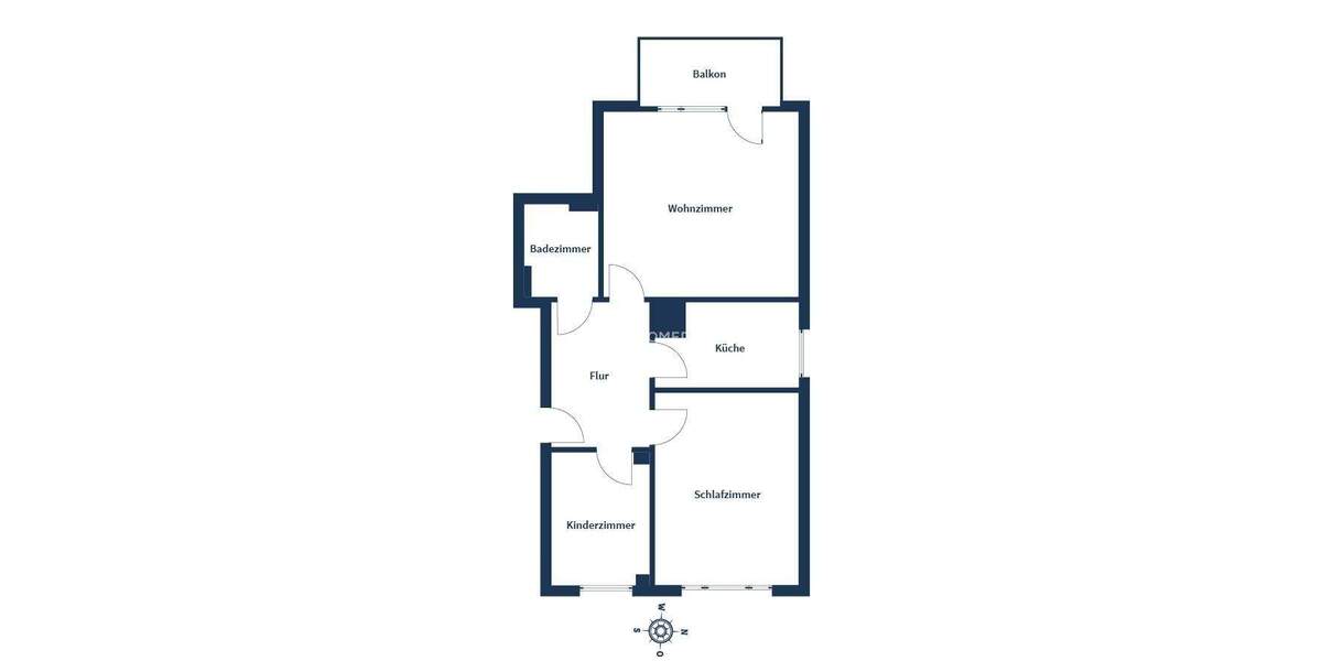 Etagenwohnung Mülheim an der Ruhr Dümpten - 3 Zimmer, 69 m&sup2;, 199.000&euro; | Angebot:25708419